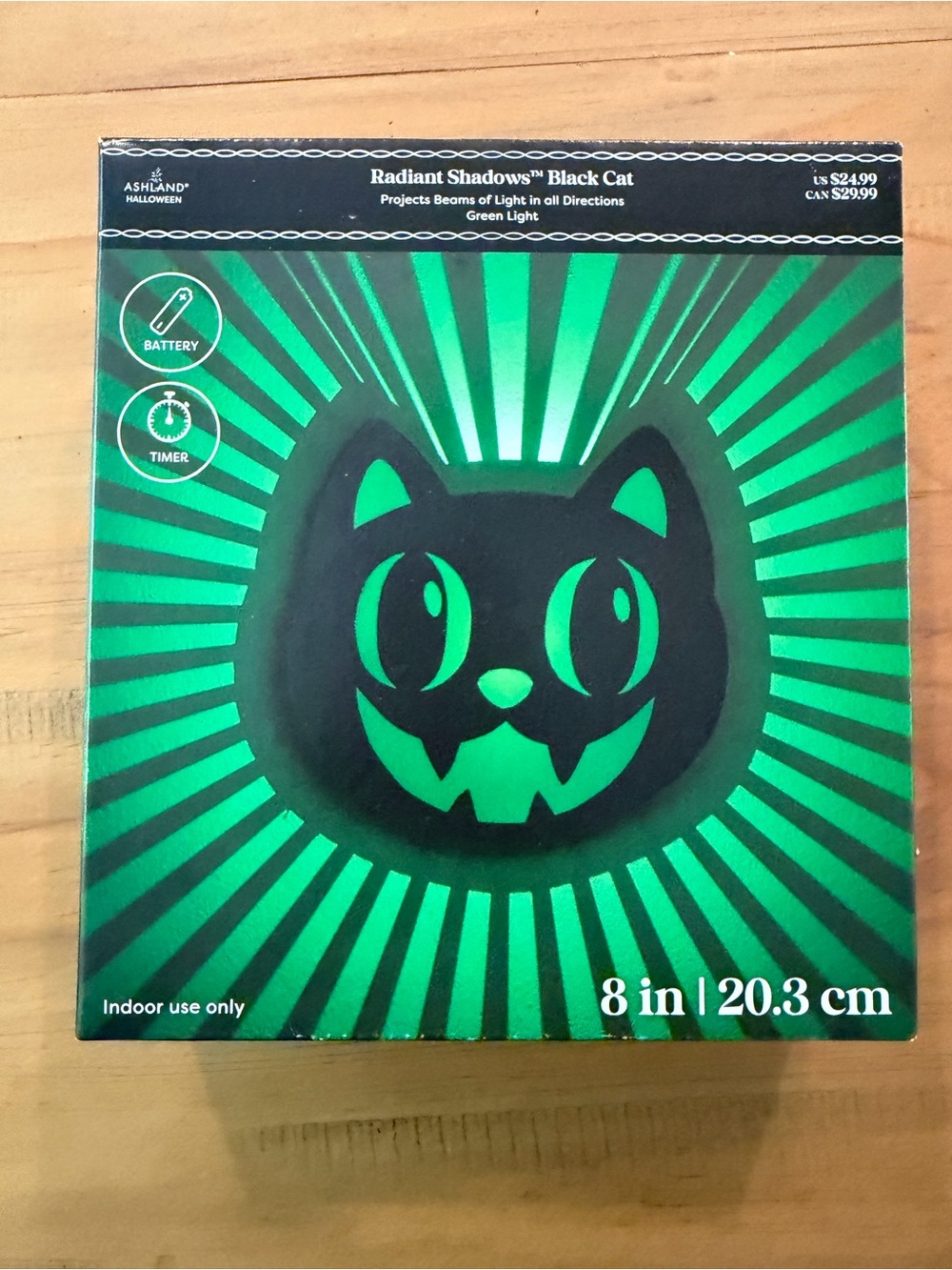 Halloween Black Cat Light decoration, retro black cat light up wall hanging